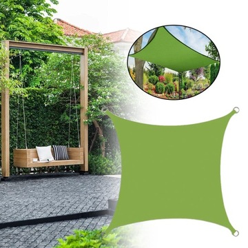 Садовый навес из теневой ткани для двора 2x2 м, зеленый