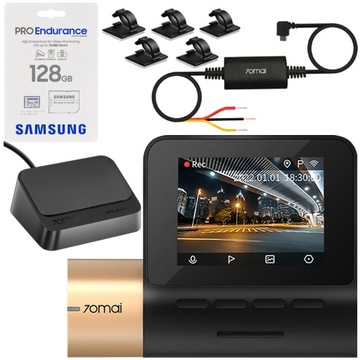 Wideorejestrator 70mai Lite 2 + GPS + UP02 + 128GB