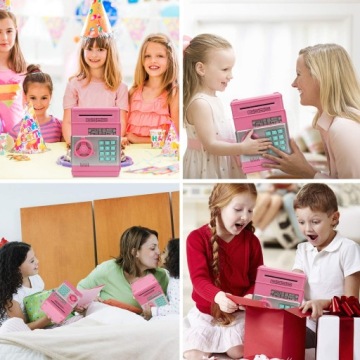 СЕЙФ-КОПИЛКА ДЛЯ МОНЕТ БАНКНОТ АТМ + ПИН-код