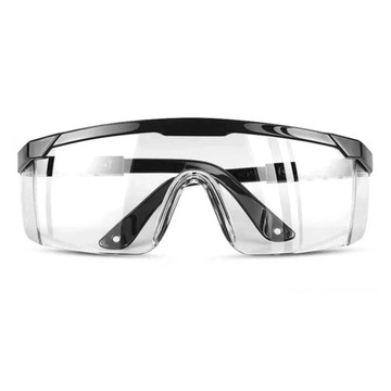 Okulary ochronne przeciwodpryskowe bezbarwne BHP gogle robocze poliwęglan