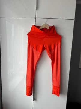 ADIDAS X KARLIE KLOSS SPODNIE LEGGINSY POMARAŃCZOWE M
