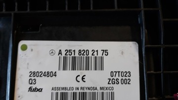 ANTÉNA STŘEŠNÍ MODUL A2518202175 MERCEDES ML W164