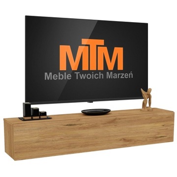 Szafka RTV Wisząca Pod Telewizor Komoda Loft Półka Loft Dąb Lancelot 180