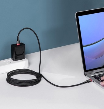 КАБЕЛЬ BASEUS FAST USB-C/USB-C 100 Вт, 5 А, ПОДАЧА ПИТАНИЯ, ПРОЧНЫЙ КАБЕЛЬ, 2 м