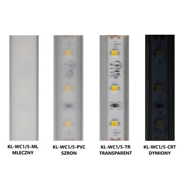 Profil Led ALUMINIUM z kloszem płytki 150cm HIT!