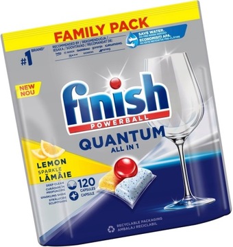 Kapsułki Finish Quantum All in 1 lemon 120 szt.