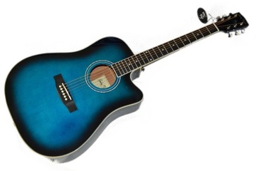Harley Benton D-120CE TBS — инструмент для начинающих с хорошим звучанием.