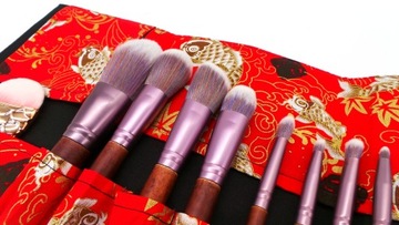 Чехол для кистей для макияжа, органайзер на завязках.