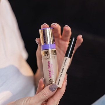 INGRID COSMETICS НАБОР ДЛЯ МАКИЯЖА ФОНДА 12, КОНСИЛЕР 10