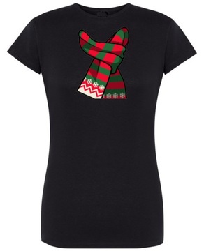 T-Shirt damski nadruk Krawat Świąteczny R.L