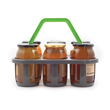 Корзинка для баночек с медом, чтобы переносить банки.