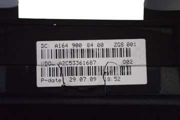 MERCEDES GL350CDI PŘÍSTROJOVÁ DESKA RYCHLOST X164 2011 RHD