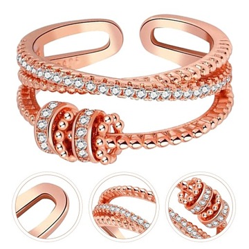 PIERŚCIONEK Z KORALIKAMI PIERŚCIONEK NA PREZENT