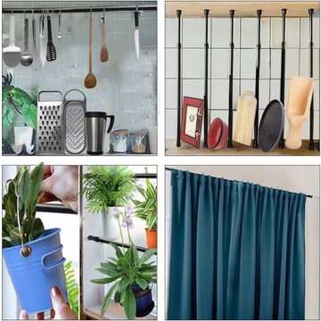 6 шт. Телескопический карниз, 40-70 см.