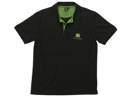 POLO JOHN DEERE CZARNE XL