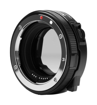 Adapter bagnetowy Commlite CM-EF-EOSR VND Canon EF/Canon RF filtr szary