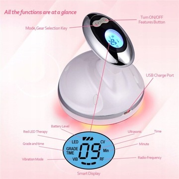 RF Cavitation Ultrasonic Slimming Massager LED Fat