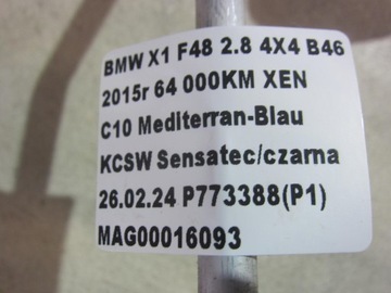 BMW X1 F48 XDRIVE B46 F39 F45 PŘÍVOD KLIMATIZACE 64539289102 9289102
