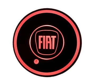 PODSTAWKA LED POD KUBEK NAPOJE Z LOGO FIAT