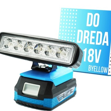 LAMPA ROBOCZA DO DEDRA SAS+ latarka LAMPKA LED 18V