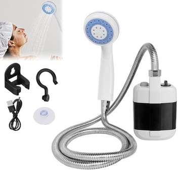 Mobilna Prysznica Rechargeable z Przyssawką i Hakem 2200 mAh