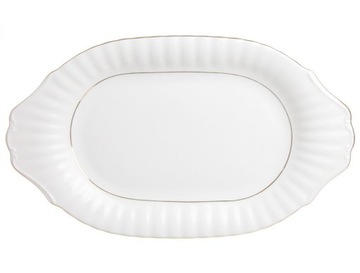 PÓŁMISEK OWALNY ZŁOTY CHODZIEŻ IWONA B014 24 CM