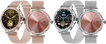 SMARTWATCH ЖЕНСКИЕ ЧАСЫ МЕНЮ ВЫЗОВОВ PL ПУЛЬС ДАВЛЕНИЕ ДВЕ РЕМЕШКА + БЕСПЛАТНО