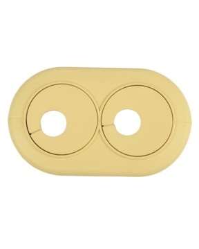 ДВОЙНАЯ РОЗЕТКА ДЛЯ ТРУБ КРЫШКА ГИБКАЯ КРЫШКА FI18 ДУБ СВЕТЛЫЙ/КЛЕН