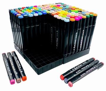 MARKERY ALKOHOLOWE FLAMASTRY ZESTAW 168 TORBA PRO