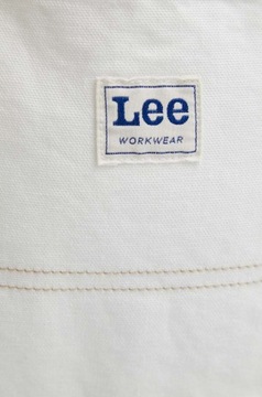 Lee CARGO SHORT Ecru BIAŁE BOJÓWKOWE KRÓTKIE SPODENKI BEZ STRECZU W32