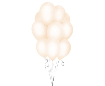 Balony Makaroniki Łososiowe Subtelne 30 cm 10 szt.