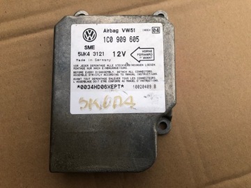 МОДУЛЬ ДАТЧИКА ПОДУШКИ БЕЗОПАСНОСТИ VW SHARAN MK1 1C0909605