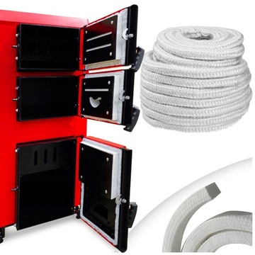 Герметик для духовки ВЕРЕВКА ТЕРМОСТОЙКАЯ 8ммх8мм 1М