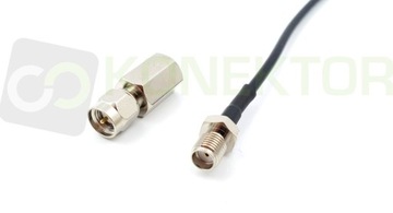 Adapter przejściówka SMA / FME (wtyk SMA męskie / wtyk FME)