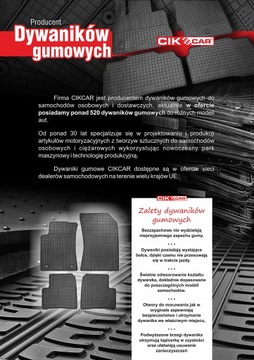 РЕЗИНОВЫЕ КОВРИКИ TOYOTA Avensis 2009- 2015- *CikCar