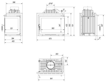 SIMPLE INSERT правый комплект INLET рама LUFT пластины