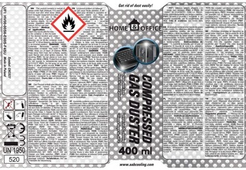 6x ТРУБКА ДЛЯ СЖАТОГО ВОЗДУХА AAB, 400 мл, 15 см