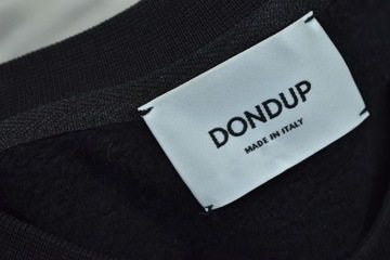 DONDUP Czarna Logowana Bluza Męska Made in Italy L