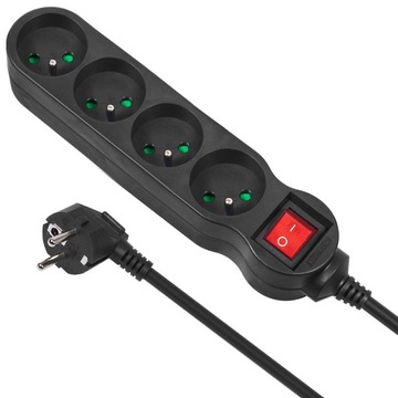 LISTWA PRZEDŁUŻACZ 4 GNIAZDA 5m 2300W BYDGOSZCZ