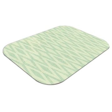 Winylowa mata ochronna 140x100 eco Zielone romby