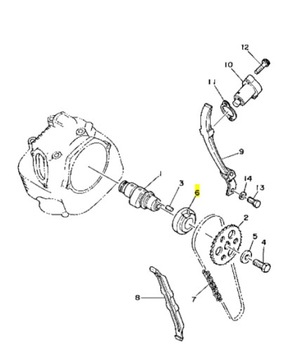 Tuleja rozrządu 90389-25800 yamaha