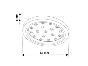 СВЕТИЛЬНИКИ ОРБИТА СВЕТОДИОДНАЯ ЛАМПА 1,5ВТ ПОД ПАЛУБОЙ. АЛЮМИНИЙ БК