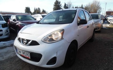Nissan Micra IV Hatchback 5d Facelifting 1.2 80KM 2016 Nissan Micra 042017r, Salonowa, 1.2 LPG, Delikatnie uszk prawy przod. Jezd