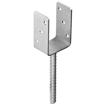 Основание столба – бетонный анкер П-образного типа – черный 80