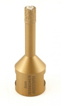 WIERTŁO DIAMENTOWE KORONKA OTWORNICA DO GRESU GLAZUR PŁYTEK M14 NORTON 8 MM