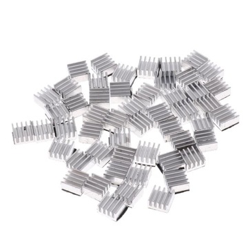 50 sztuk 8,8 mm x 8,8 mm x 5 mm Aluminiowy radiator chłodzący Zestaw żeberek chłodzących do diod LED