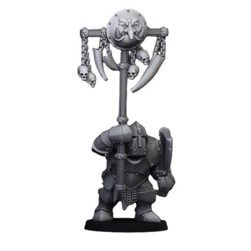Armoured Orcs Bannerman - Highlands Miniatures