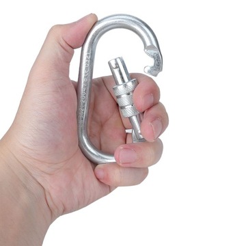 Карабин стальной навинчивающийся 25 КН.