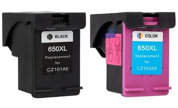 2x Tusz do HP 650 XL Deskjet 2545 1515 3515 XL