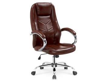 Fotel gabinetowy CODY brązowy krzesło biuro HALMAR